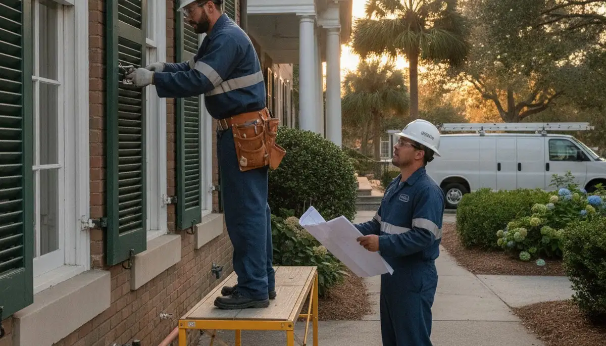 Charleston, SC plumber performing emergency plumbing repairs for a local home or business