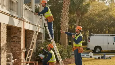 Charleston, SC plumber providing emergency pipe repair for local plumbing service calls