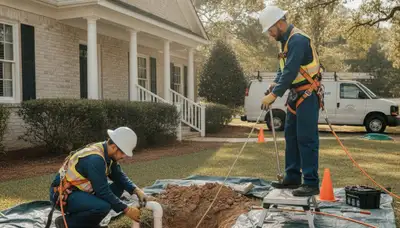 Emergency plumber truck for plumbing repair service in Charleston, SC