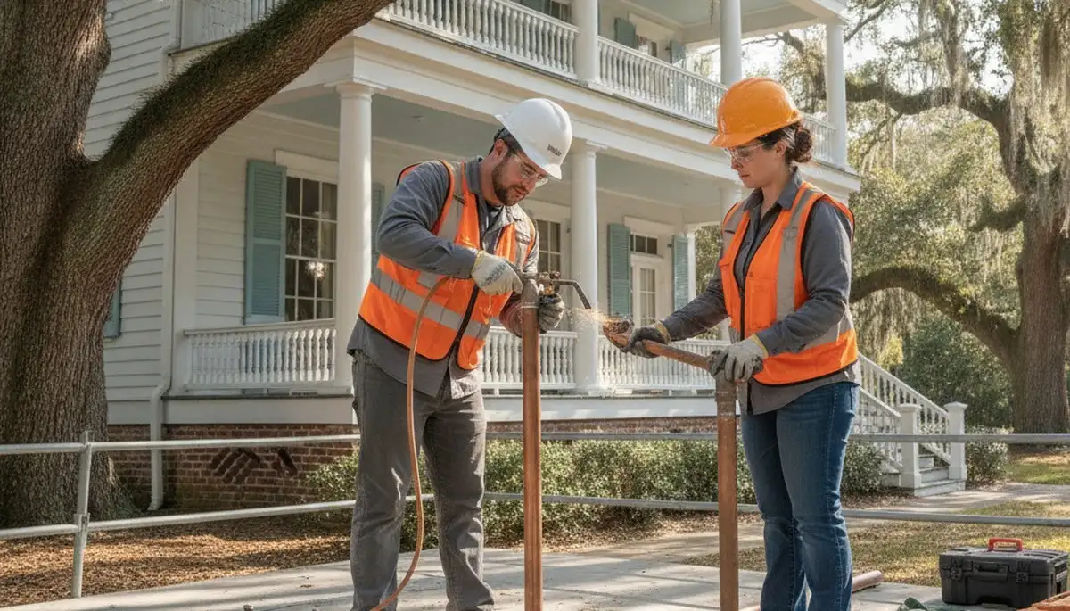 Charleston, SC emergency plumbing repair service van for fast residential and commercial pipe repairs